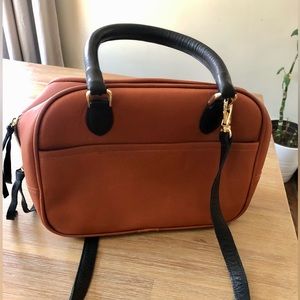 Clare V. Cognac Satchel - Top Handle Leather Handbag